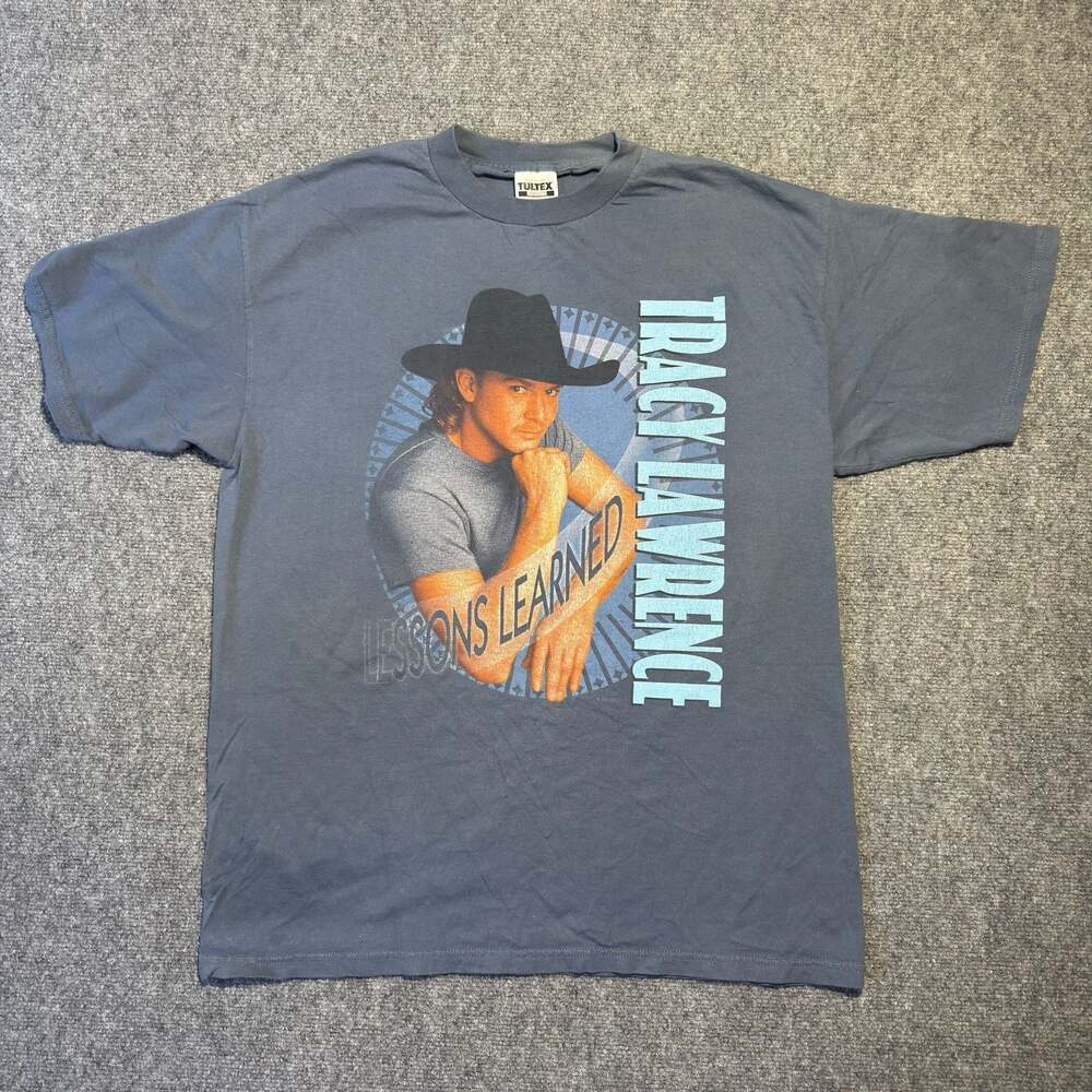 Vintage 90s Tracy Lawrence Lessons Learned Tour T-Shirt XL